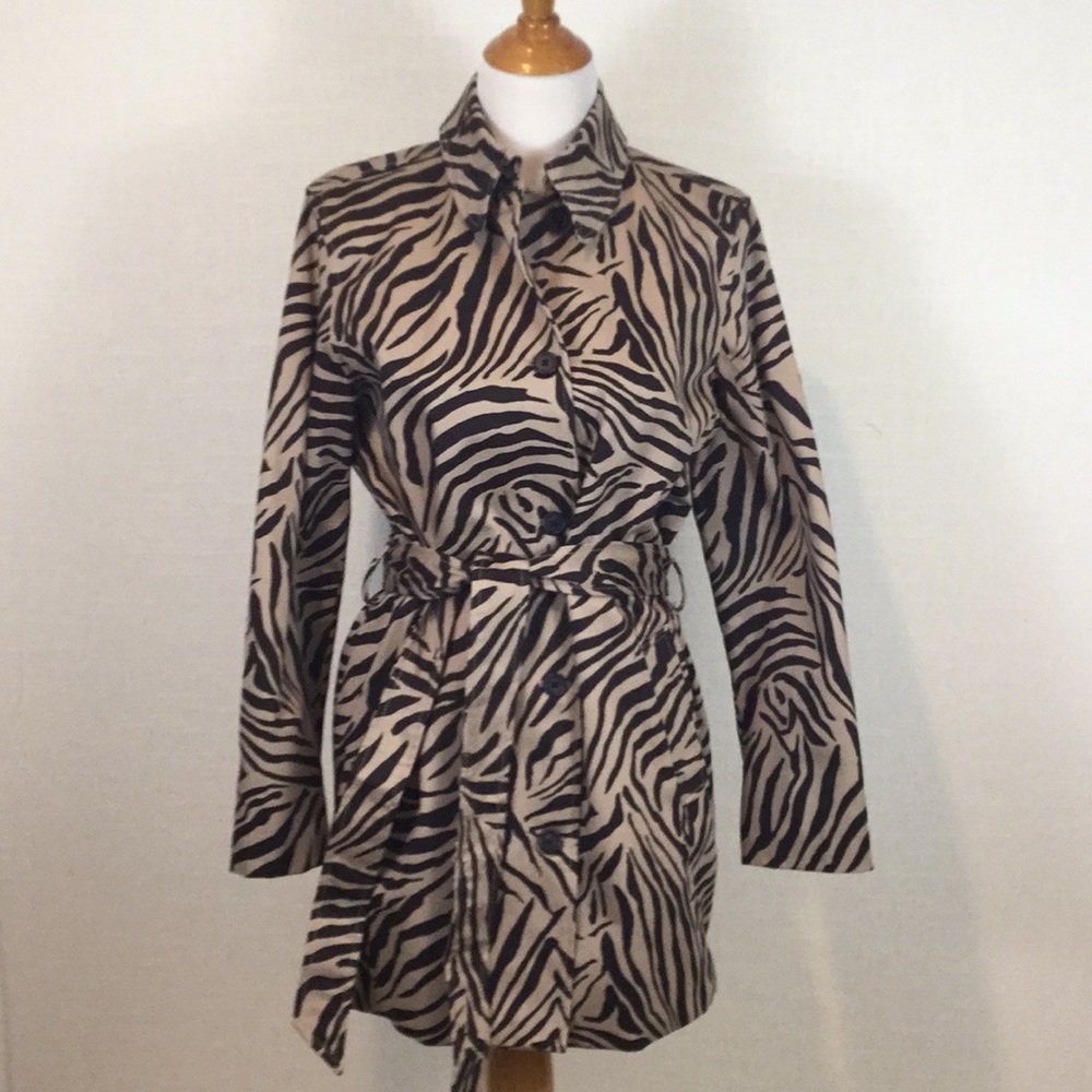 Chaps animal-print trench coat - springtime!